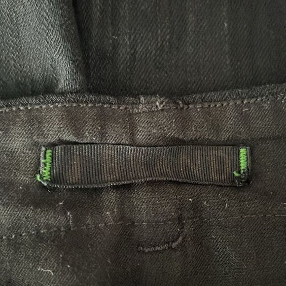 J Brand Black Flare Asymmetrical Seam Cotton Jeans Pants Size 25 - Picture 9 of 11